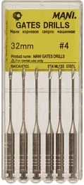 Gates drills 32мм. №4 (6шт.), Mani — фото товара