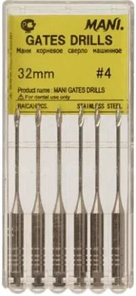 Gates drills 32мм. №4 (6шт.), Mani — фото товара