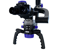 ALLTION AM-5000VFR стоматологический микроскоп с вариоскопом и флуоресцентным режимом (чёрный) — фото товара