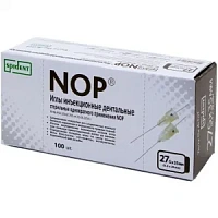 Иглы карпульные NOP 35мм*27G (100шт.), Spident — фото товара