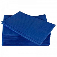 Салфетки нагрудные Премиум интенсив 33*45см, синие (500шт.), Кристидент — фото товара