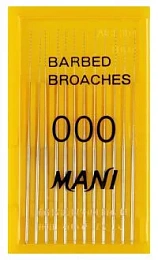 Barbed Broaches 52мм. №000 (12шт.), Mani — фото товара