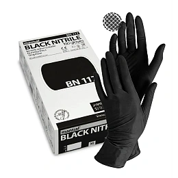 Перчатки Soft Nitrile, размер XL (9-10) нитриловые чёрные (100шт.), Heliomed Handelsges — фото товара