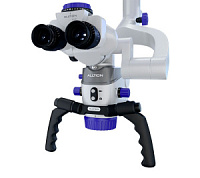 ALLTION AM-5000VFR стоматологический микроскоп с вариоскопом и флуоресцентным режимом (белый) — фото товара