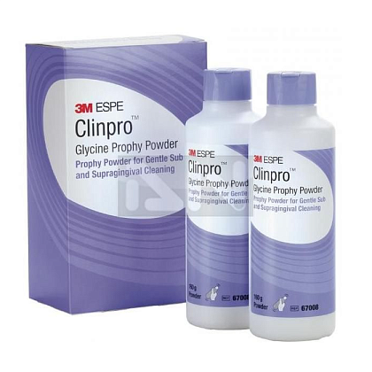 Clinpro Glycine Prophy Powder - 2 флакона с порошком по (160гр.), 3M Espe — фото товара