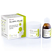 Villacryl STC Hot - акриловый материал горячей полимеризации, дентин D2 (80гр+40мл), Everall7 — фото товара