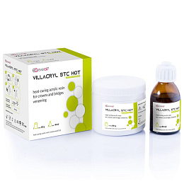 Villacryl STC Hot - акриловый материал горячей полимеризации, дентин A3 (80гр+40мл), Everall7 — фото товара