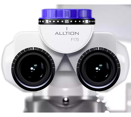 ALLTION AM-5000VR стоматологический микроскоп с вариоскопом (белый) — фото товара