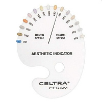 Celtra Ceram - шкала цветов Shade Aesthehic indicator (1шт.), DeguDent — фото товара