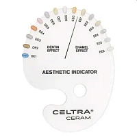 Celtra Ceram - шкала цветов Shade Aesthehic indicator (1шт.), DeguDent — фото товара