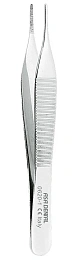 Пинцет анатомический с рифлением, 12 см (1шт.), Asa Dental — фото товара