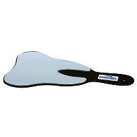 Зеркало с ручкой чёрное, для пациента в форме зуба, Кристидент — фото товара