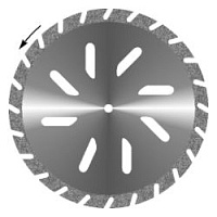 Диск алмазный Гипс косая прорезь, диаметр 30мм. (1шт.), Агри — фото товара