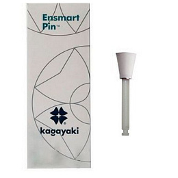 Полир Ensmart Pin пласт. ножка - диск белый грубый силиконовый (10шт.), Kagayaki — фото товара