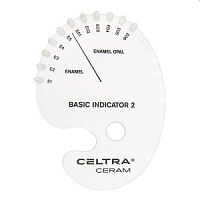 Celtra Ceram - шкала цветов Shade indicator Basic indicator 2 (1шт.), DeguDent — фото товара