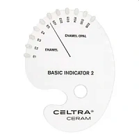 Celtra Ceram - шкала цветов Shade indicator Basic indicator 2 (1шт.), DeguDent — фото товара