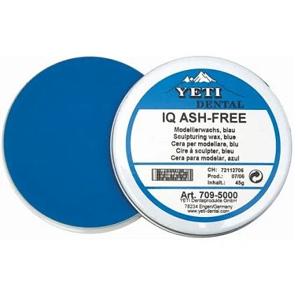 Воск моделировочный IQ Ash-free голубой (45гр.), Yeti — фото товара