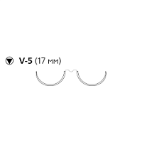 Prolene W8935 4/0 колюще-режущая игла (17мм.), 1/2 окружности, длина нити 90см. (12шт.), Ethicon — фото товара