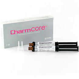 CharmCore цвет Белый - цемент двойного отверждения (2*5мл.), DentKist — фото товара