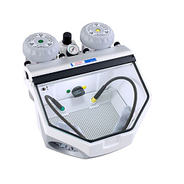 Пескоструйный аппарат Basic eco 2 бачка (25-70мкм./70-250мкм.), 2 сопла 0,8 и 1,2мм., Renfert — фото товара