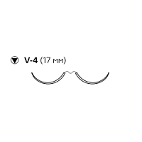 Ethibond Excel W6923 3/0 колюще-режущая игла (17мм.), 3/8 окр., длина нити 75см. (12шт.), Ethicon — фото товара