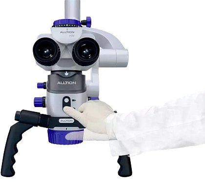 ALLTION AM-5000VR стоматологический микроскоп с вариоскопом (белый) — фото товара