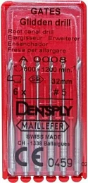 Gates Drills 32мм. №5 (6шт.), Maillefer — фото товара