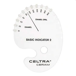 Celtra Ceram - шкала цветов Shade indicator Basic indicator 2 (1шт.), DeguDent — фото товара