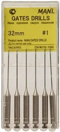 Gates drills 32мм. №1 (6шт.), Mani — фото товара