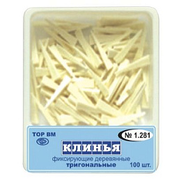 ТОР-1.281 Клинья фиксирующие деревянные тригональные (100 шт.) — фото товара