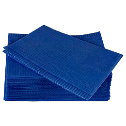 Салфетки нагрудные Премиум интенсив 33*45см, синие (500шт.), Кристидент — фото товара
