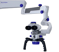 ALLTION AM-5000VFR стоматологический микроскоп с вариоскопом и флуоресцентным режимом (чёрный) — фото товара