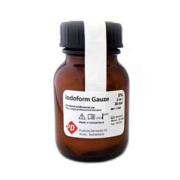 Iodoforme gauze 5% - йодоформенный бинт (5м.*20мм.), PD — фото товара