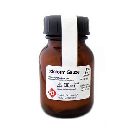 Iodoforme gauze 5% - йодоформенный бинт (5м.*20мм.), PD — фото товара