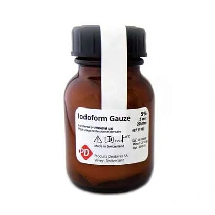 Iodoforme gauze 5% - йодоформенный бинт (5м.*20мм.), PD — фото товара