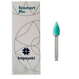 Полир Ensmart Pin пласт. ножка - конус зелёный средний силиконовый (30шт.), Kagayaki — Kagayaki, фото