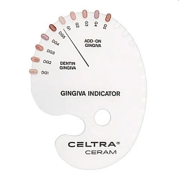 Celtra Ceram - шкала цветов Shade Gingiva indicator (1шт.), DeguDent — фото товара