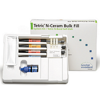Tetric N-Ceram Bulk Fill - стартовый набор (4шпр.*3,5гр.+Tetric N-Bond SE), Ivoclar — фото товара