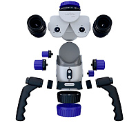 ALLTION AM-5000VFR стоматологический микроскоп с вариоскопом и флуоресцентным режимом (чёрный) — фото товара