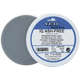 Воск моделировочный IQ Ash-free серый (45гр.), Yeti — фото товара