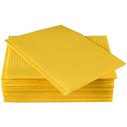 Салфетки нагрудные Премиум интенсив 33*45см, лимонные (500шт.), Кристидент — фото товара