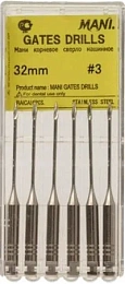 Gates drills 32мм. №3 (6шт.), Mani — фото товара
